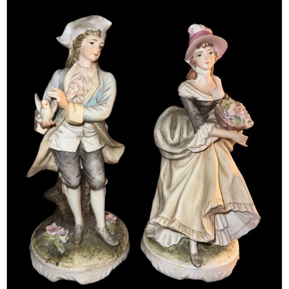 Vintage Lefton China Hand painted figurine Norman and Elaine